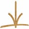 Ekena Millwork Davenport Rough Sawn Timber Gable Bracket, Western Red Cedar, 108"W x 68"H x 2"D x 4"F, 15/12 Pitch GBW108X68X0204DAV00RWR - alternate 4